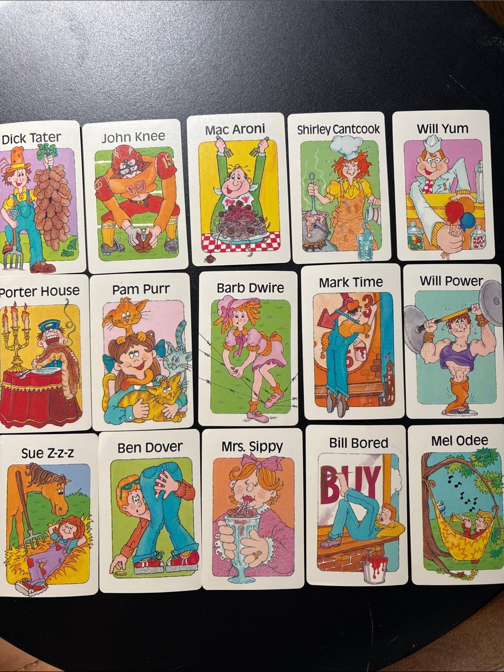 VTG Humorous Character Swap Cards
